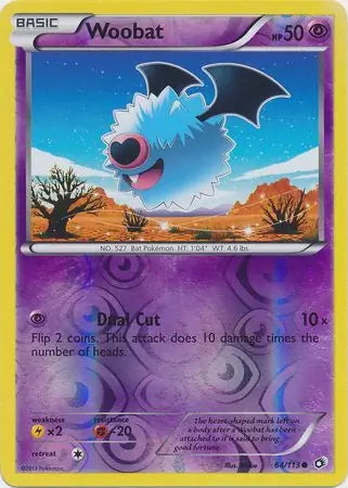 Legendary Treasures Woobat #64/113 reverse holo
